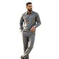 Conjunto de dos piezas de poliéster para hombre: camisa y pantalón