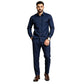Conjunto de dos piezas de poliéster para hombre: camisa y pantalón