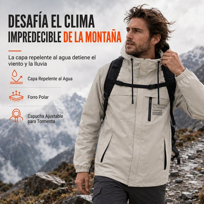 🌧️ Protección contra el clima, versatilidad diaria | Cortavientos para hombre con capucha desmontable