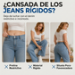 Vaqueros anchos casuales con cordón para mujer