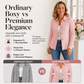 Abrigo formal acampanado con volantes elegante para mujer