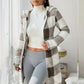 🧥 Chaqueta de Cuadros con Cremallera y Capucha para Mujer – Cálida, Casual y Elegante ✨