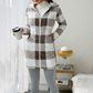 🧥 Chaqueta de Cuadros con Cremallera y Capucha para Mujer – Cálida, Casual y Elegante ✨