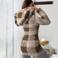 🧥 Chaqueta de Cuadros con Cremallera y Capucha para Mujer – Cálida, Casual y Elegante ✨