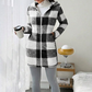🧥 Chaqueta de Cuadros con Cremallera y Capucha para Mujer – Cálida, Casual y Elegante ✨