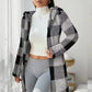 🧥 Chaqueta de Cuadros con Cremallera y Capucha para Mujer – Cálida, Casual y Elegante ✨