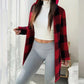🧥 Chaqueta de Cuadros con Cremallera y Capucha para Mujer – Cálida, Casual y Elegante ✨