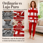 Conjunction de mujer con top de manga larga estampado y leggings