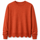 🔥 ¡50% OFF POR TIEMPO LIMITADO! 👚 Sudadera de Cuello Redondo con Dobladillo Ondulado para Mujer – Cómoda, Casual y Femenina ✨