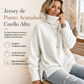 🔥 ¡50% OFF POR TIEMPO LIMITADO! 🧶 Suéter de Punto Holgado con Cuello Alto para Mujer – Cálido, Cómodo y Elegante ✨