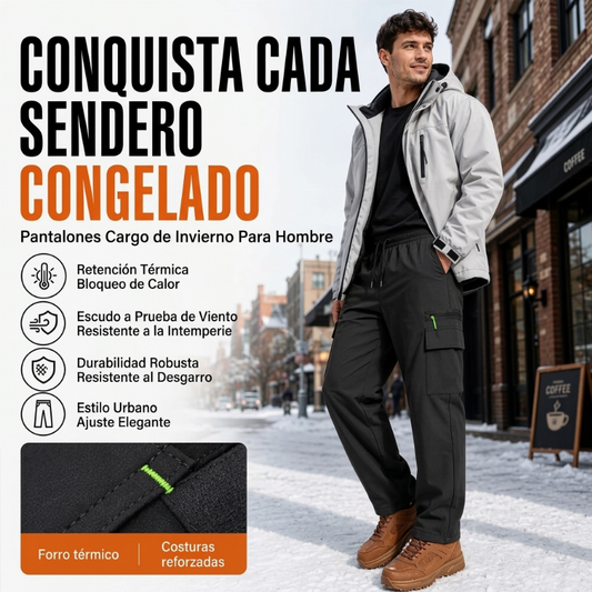 🔥 ¡50% OFF POR TIEMPO LIMITADO! 🥶👖 Pantalones Térmicos Cortaviento para Hombre – Cálidos, Cómodos y Perfectos para el Invierno ❄️