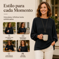 🔥 ¡50% OFF POR TIEMPO LIMITADO! 🧶✨ Suéter de Punto Acanalado Oversize para Mujer – Cálido, Cómodo y Moderno