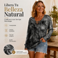 Top de mujer con estampado tie-dye, cordones y cuello en V