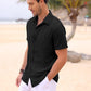 Camisa regular fit de lino verano 2023