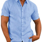 Camisa regular fit de lino verano 2023