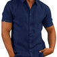 Camisa regular fit de lino verano 2023