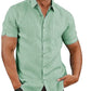 Camisa regular fit de lino verano 2023