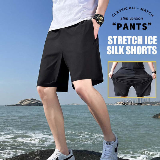 Shorts de hombre talla grande Ice Silk Stretch (49 % de descuento)