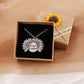 ?"You Are My Sunshine"?Collar Girasol Con Caja De Regalo