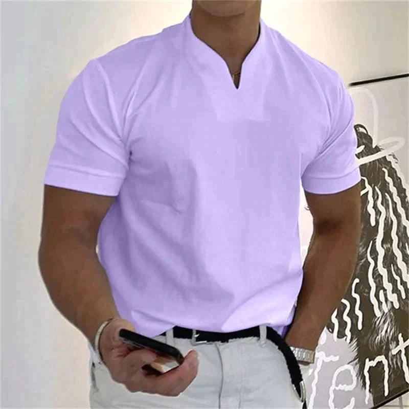 🔥2022 Venta caliente🔥Camiseta de fitness de manga corta de negocios para caballeros de hombre-4