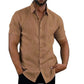 Camisa regular fit de lino verano 2023