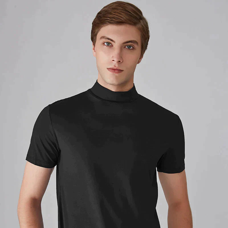 CAMISETA DE CUELLO ALTO SLIM FIT PARA HOMBRE🔥COMPRA 3 ENVÍO GRATIS🔥-4