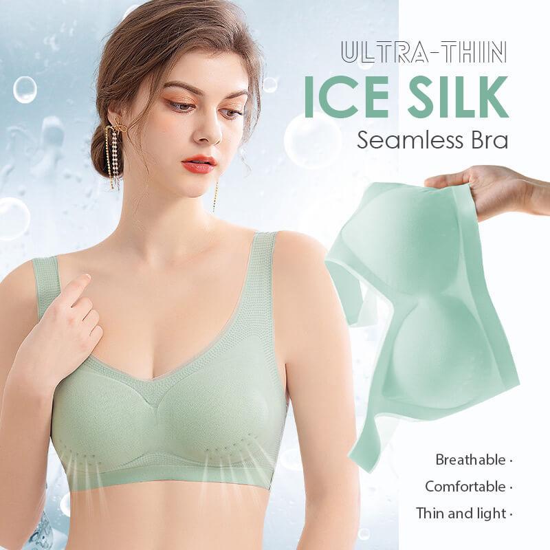 Venta de verano💝Sujetador de seda de hielo extrafino-2