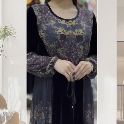 Regalo Perfecto-Vestidos Elegantes De Manga Larga Estampados Para Mujer